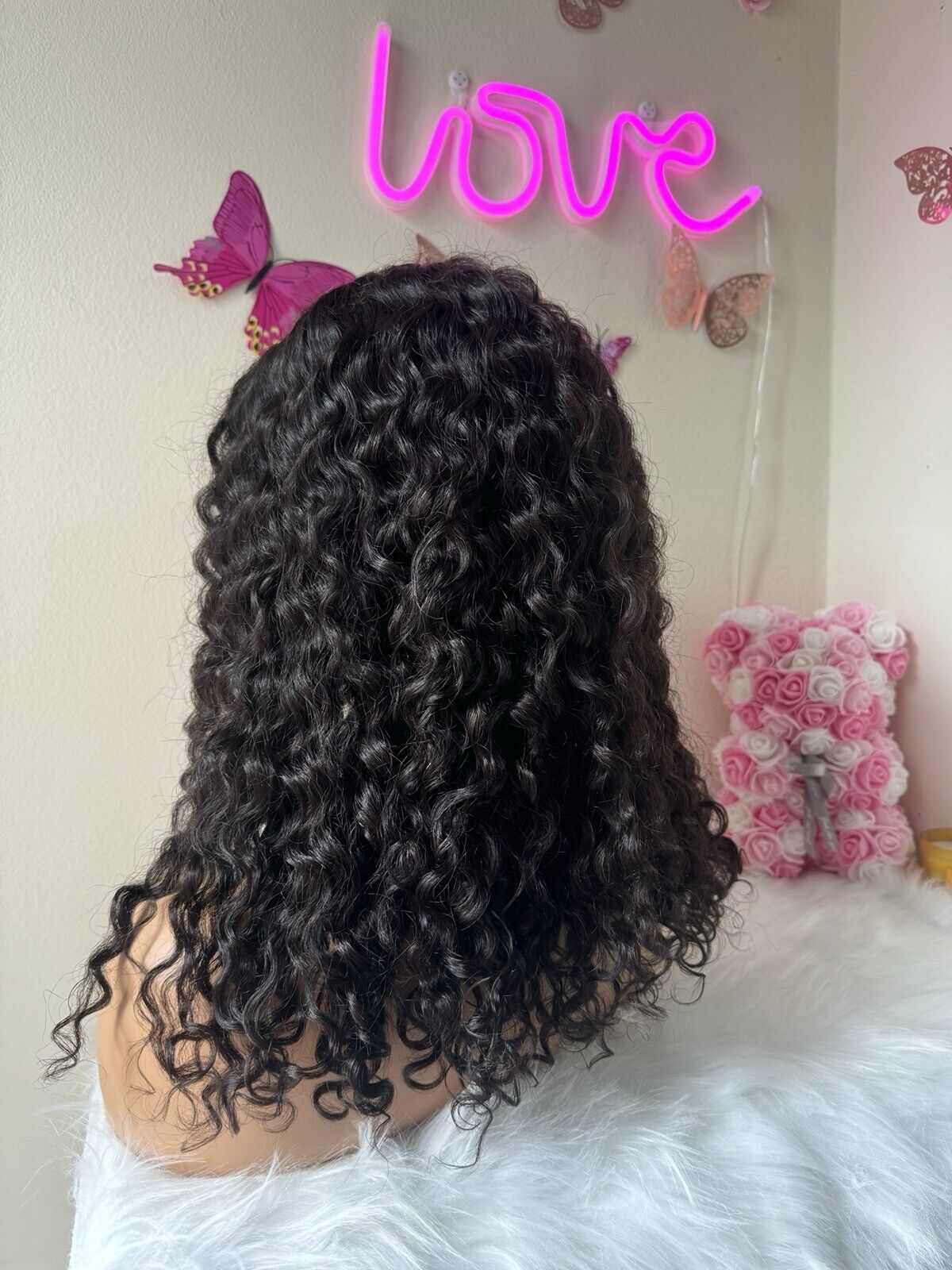 Chic Luxe Hair Ready To Wear Glueless Pre-Cut Lace Water Wave Curly Wig | 100% Human Hair