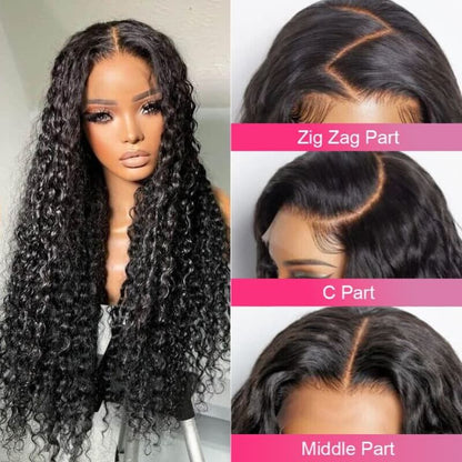 Chic Luxe Hair Glueless Wear Go Pre-Cut Lace Front Water Wave Long Wig | 100% Human Hair