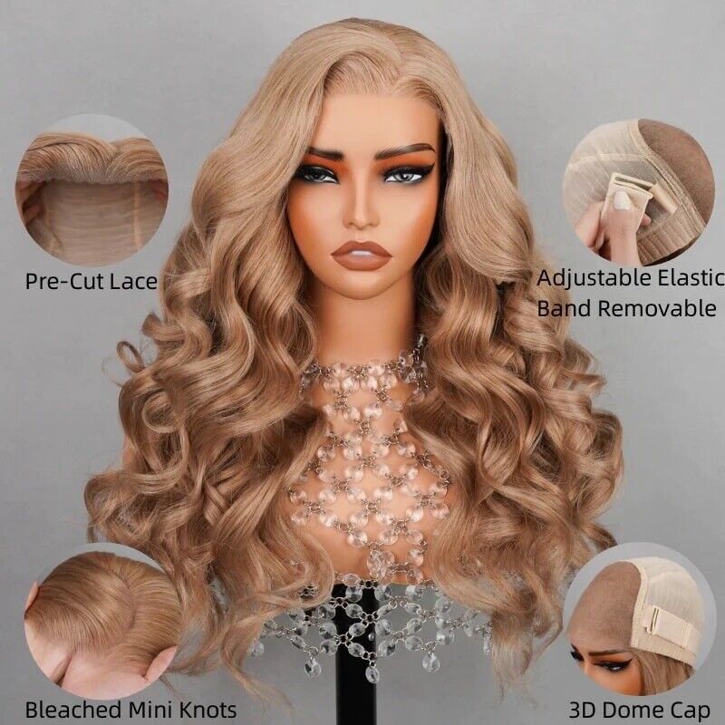 Chic Luxe Hair Glueless Wear Go Pre-Cut Lace Front Wig | Straight/Curly | 100% Human Hair