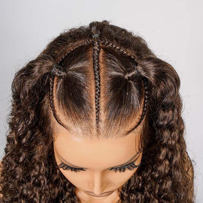 Chic Luxe Hair Glueless Pre-Cut Lace Pre-Styled Crimp Wavy Wear Go Long Wig | 100% Human Hair