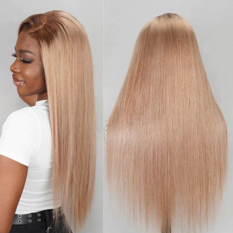 Human Hair Wigs Glueless Wear Go Women Pre-cut Lace Front Cozy Blonde Wig