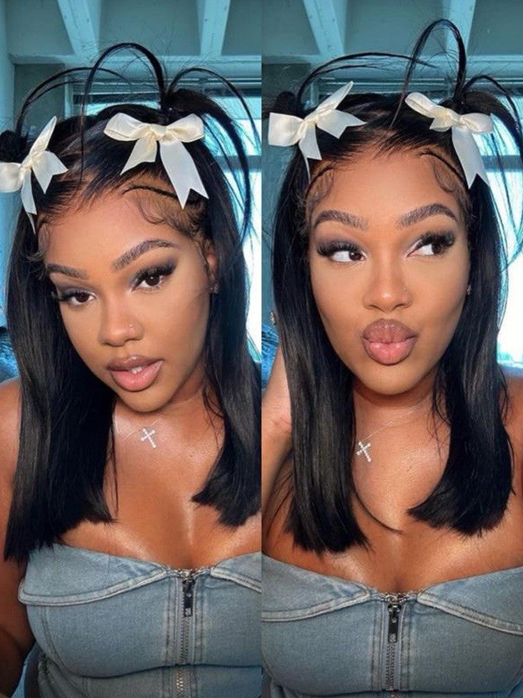 Chic Luxe Hair Glueless Pre-Styled Braided Ready To Wear Lace Front Bob Wig | 100% Human Hair