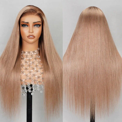 Human Hair Wigs Glueless Wear Go Women Pre-cut Lace Front Cozy Blonde Wig