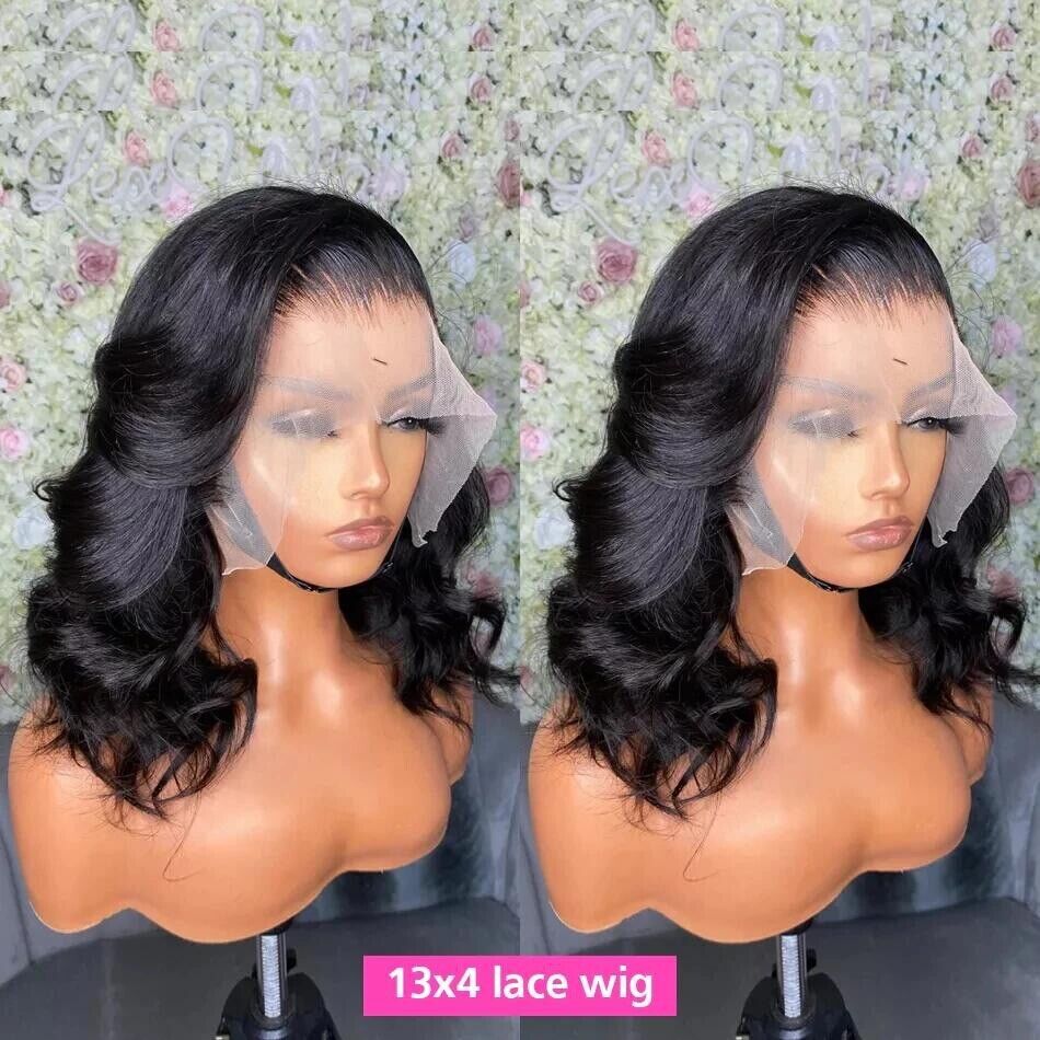 Chic Luxe Hair Glueless Full Wavy Undetectable Lace Front Short Wig | 100% Human Hair