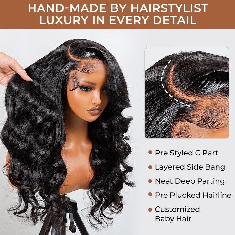 Chic Luxe Hair Blonde Bob With Dark Brown Roots Ombre Lace Closure Bob Wig | 100% Human Hair