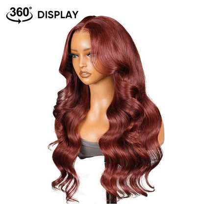 ChicLuxe Hair Vietnamese Angora Red Wavy Wig | 13x6 Frontal | Layered Cuts | 250%