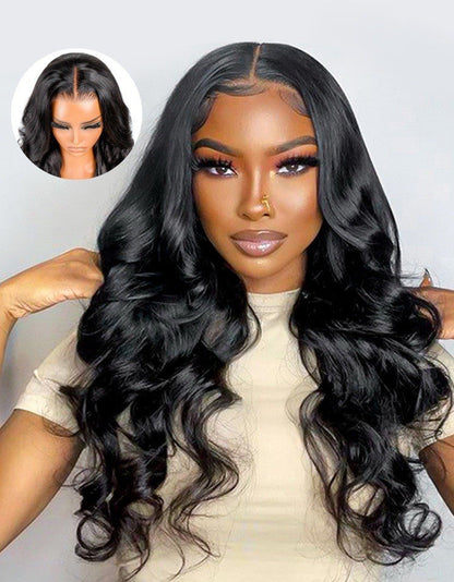 Chic Luxe Hair Glueless Ocean Wave 13x4 Lace Frontal Wig | Pre-Plucked & Bleached | 100% Human Hair | 250%