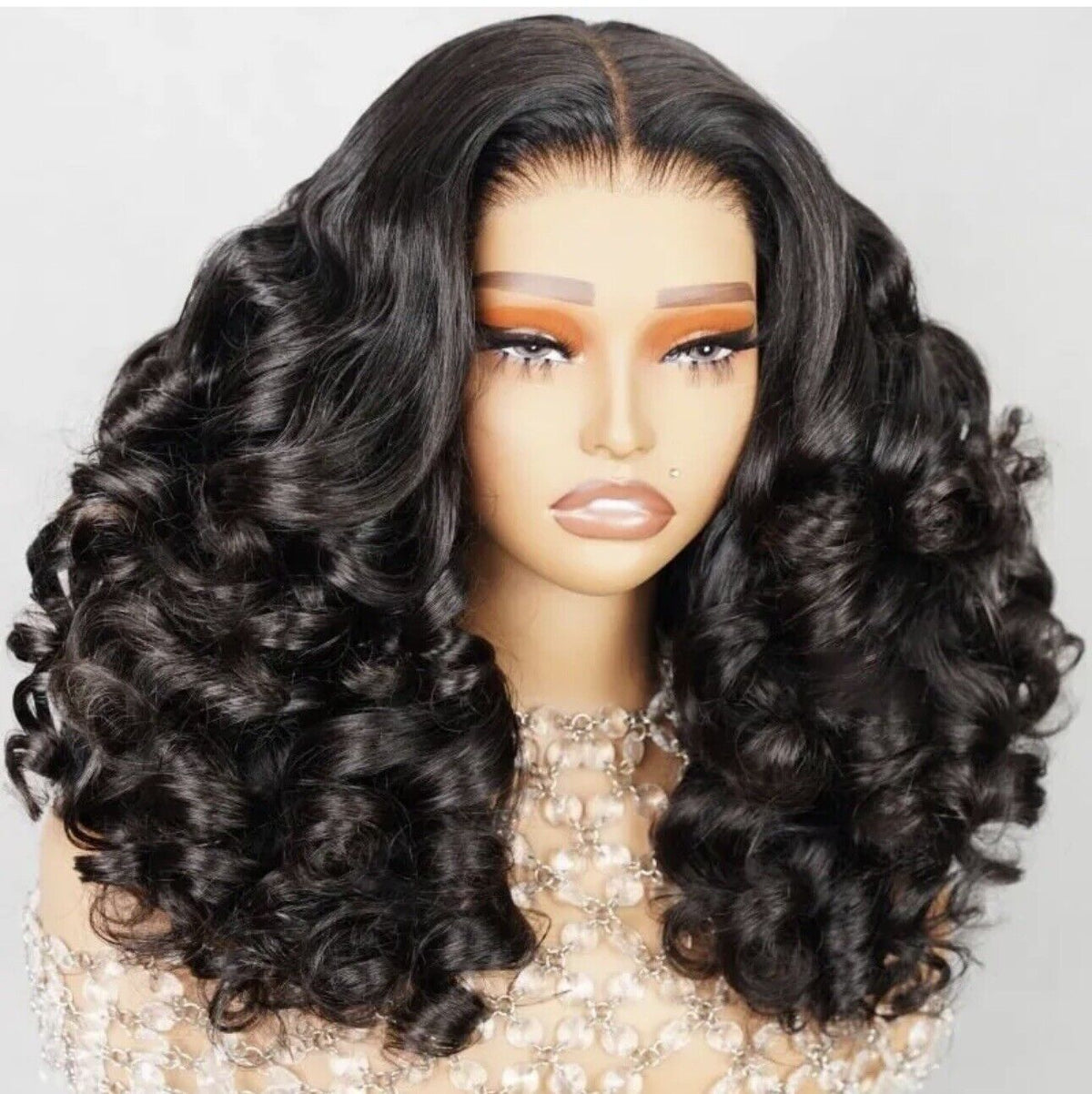 Chic Luxe Hair Full Glueless Wear & Go Bouncy Curly Lace Front Wig | 100% Human Hair