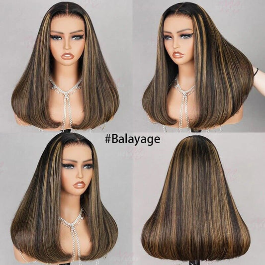 Chic Luxe Hair Glueless Lace Front Straight Wear And Go Short Wig | 100% Human Hair