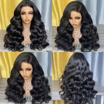Chic Luxe Hair Full Lace Front Wavy Long Wig | Crystal/Invisible Lace | 100% Human Hair