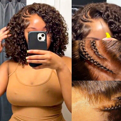 Chic Luxe Hair Pre-Styled Braided Curly Wig | Lace Front | Glueless | 100% Human Hair
