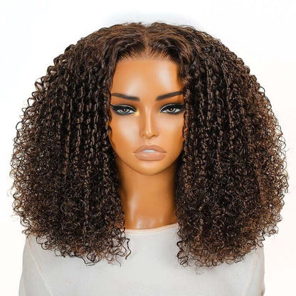 Chic Luxe Hair Glueless Wear And Go Lace Front Bouncy Curly Short Wig | 100% Human Hair