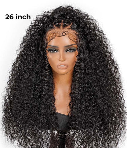 Chic Luxe Hair Box Braids With Flat Twists 13×6 Water Wave Wig | 100% Human Hair | 250% Density
