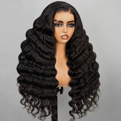 ChicLuxe Hair Wavy Wig | Lace Front | Glueless | 100% Human Hair Loose Wave 13*6 Frontal Lace