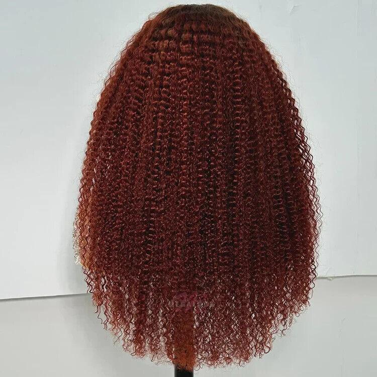 Human Hair Wigs Women Glueless Wear and Go Lace Front Afro Kinky  Wig