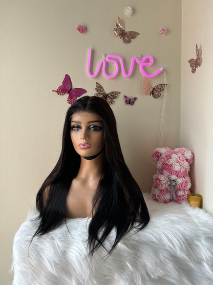 Chic Luxe Hair Ready To Wear Glueless Pre-Cut Lace Straight Wig | 100% Human Hair