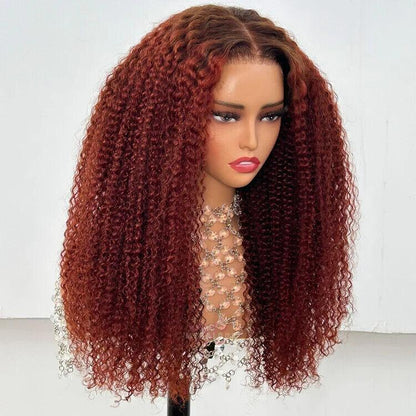 Human Hair Wigs Women Glueless Wear and Go Lace Front Afro Kinky  Wig