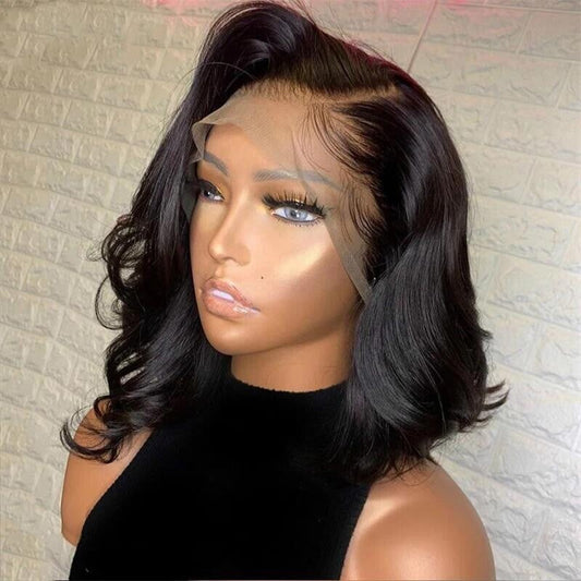 Chic Luxe Hair Pre Styled Wavy Short Lace Front Bob Wig | 250% Density | 13*4 Lace | 100% Human Hair