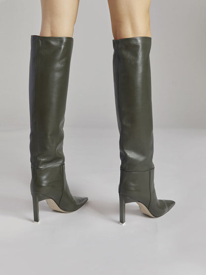 Autumn And Winter New Square Head Super High Heel Women's Shoes