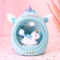 Cartoon Round Night Light LED Battery Night Light Child Baby Room Desktop Decoration Decoration Lamp Gift Small New