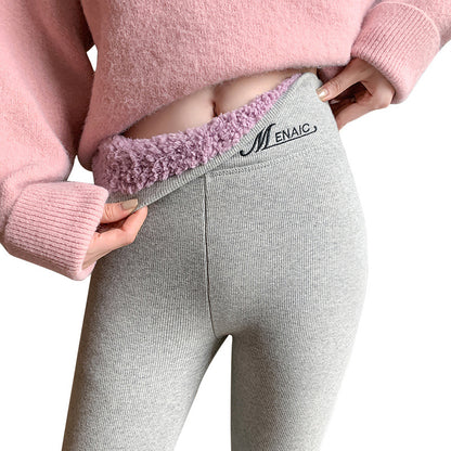 Hohe Taille Schlank Warme Baumwolle Hosen Plus Größe Bleistift