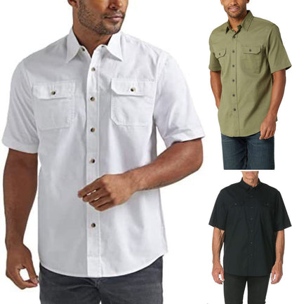 Camisa de negocios de moda para hombre de manga corta