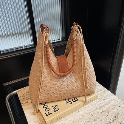 Bolso de mano de gran capacidad para llevar debajo del brazo, bolso grande para ir al trabajo