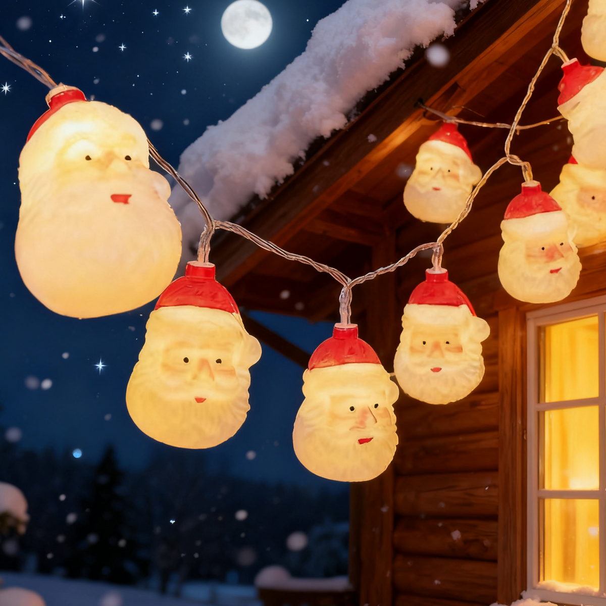 Bearded Santa Claus Christmas Light LED String