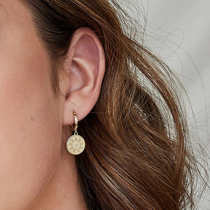 Pendientes de moda con diseño retro para mujer