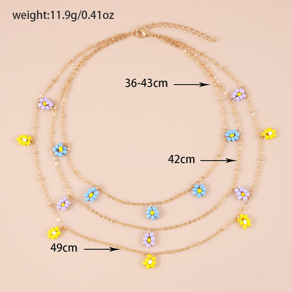 Creative Dopamine Bead Necklace Simple Fashion