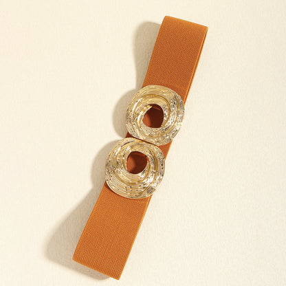 Women's Fashion Bohemian Metal Circle Hollow Belt
