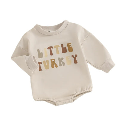 Halloween Toddler Jumpsuit Long Sleeve Pumpkin Letters