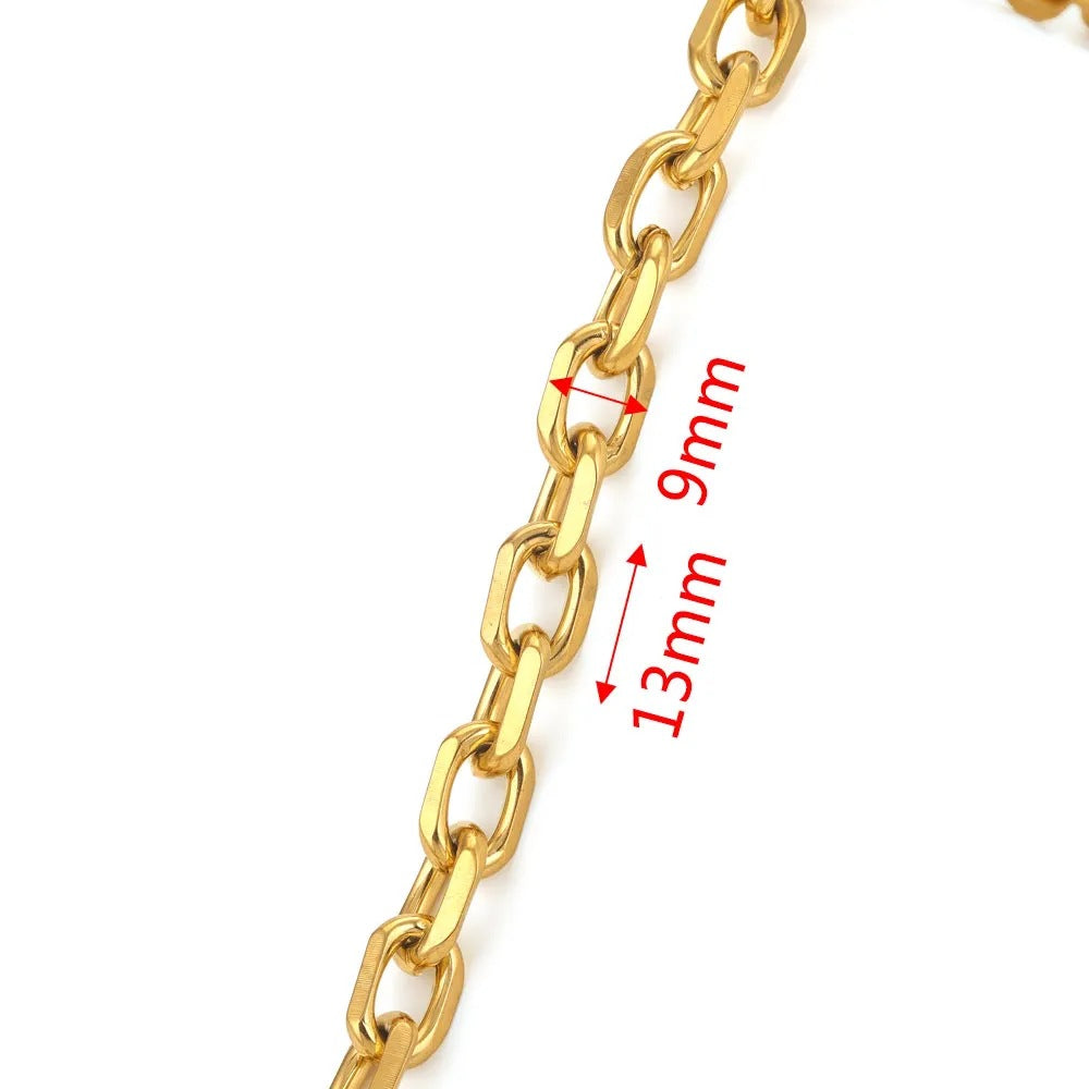 Edelstahl Kette Halskette DIY Handarbeit Schmuck Zubehör