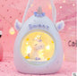 Cartoon Round Night Light LED Battery Night Light Child Baby Room Desktop Decoration Decoration Lamp Gift Small New