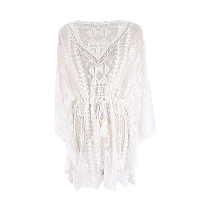 Lace Blouse Seaside Holiday Loose Sunscreen Clothes