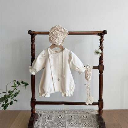 Spring And Summer Infant Toddler Clothes Solid Color Jumpsuit