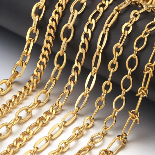 Edelstahl Kette Halskette DIY Handarbeit Schmuck Zubehör