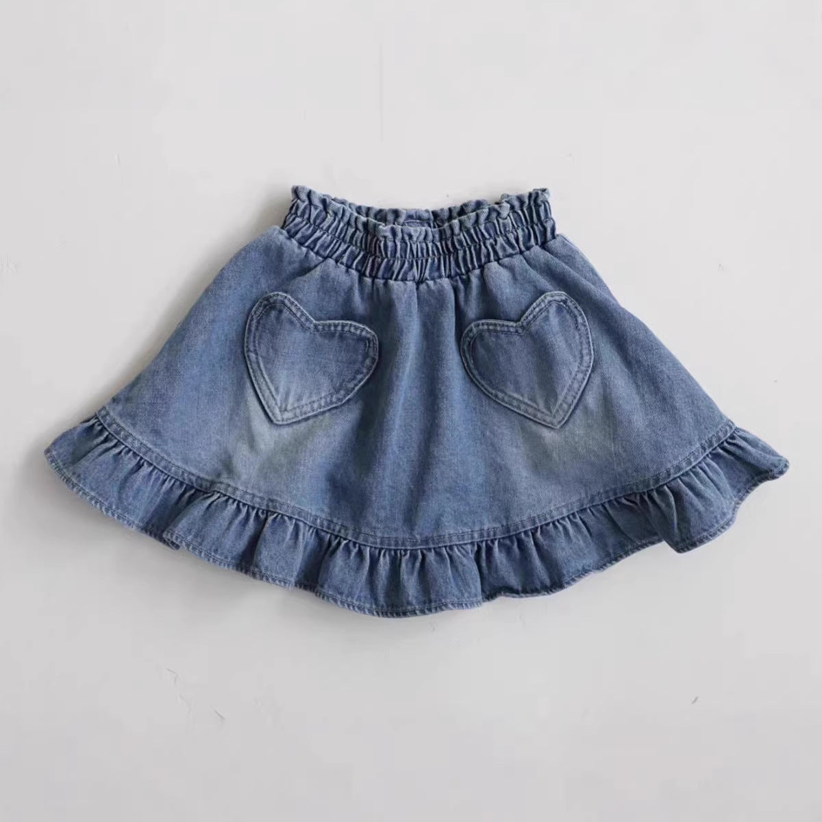 Cowboy skirt with heart-shaped pocket