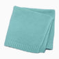 Cotton Knitted Baby Blanket with Embroidered Bear and Personalized Name, Soft Infant Car Seat Cover and Nap Blanket