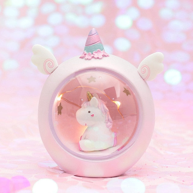 Cartoon Round Night Light LED Battery Night Light Child Baby Room Desktop Decoration Decoration Lamp Gift Small New