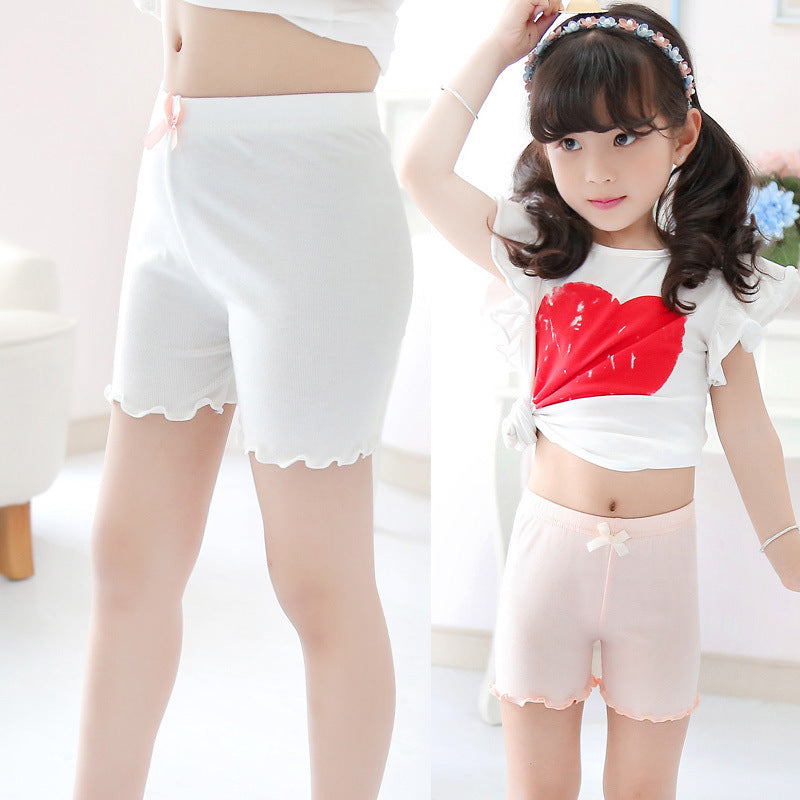 Girls' leggings to prevent exposure