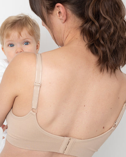 Everyday Seamfree Maternity and Nursing Bra | A to GG Cup | Beige