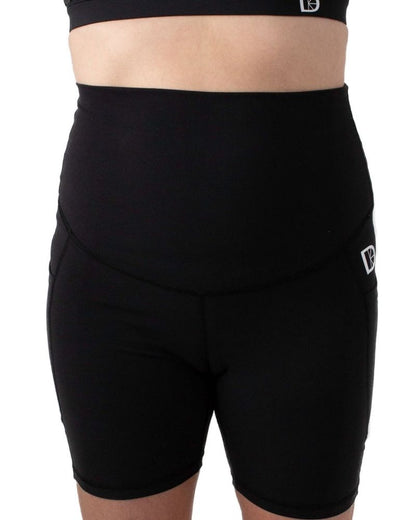 Maternity & Postnatal Active Support Cycling Shorts | Black