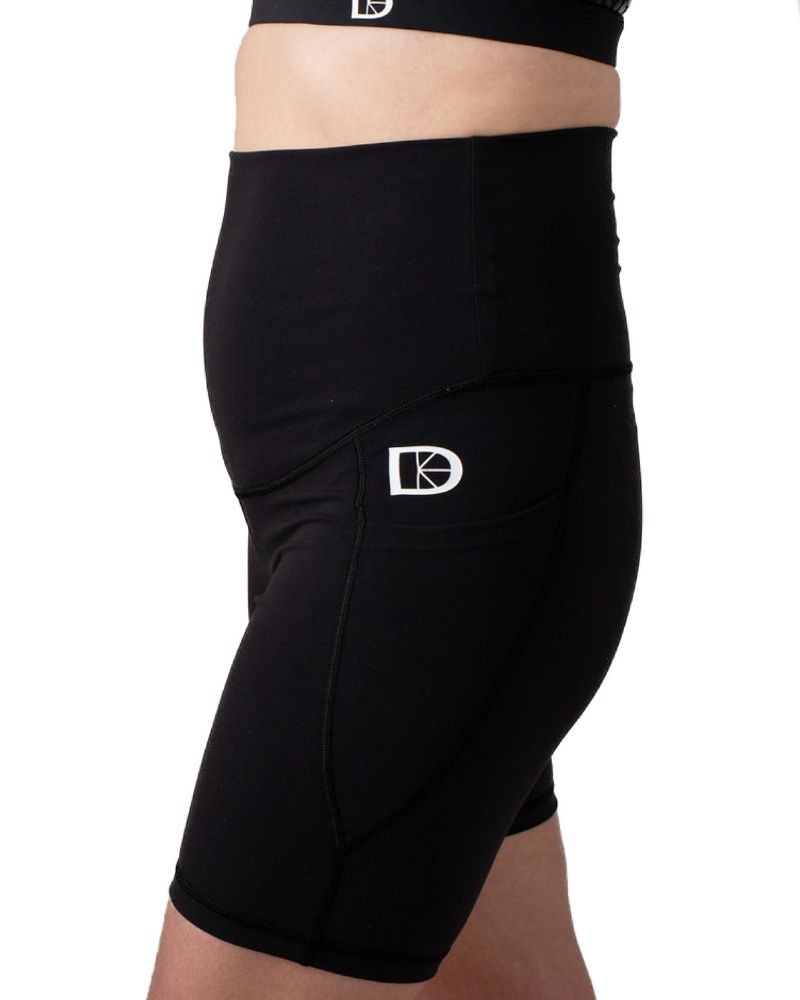 Maternity & Postnatal Active Support Cycling Shorts | Black