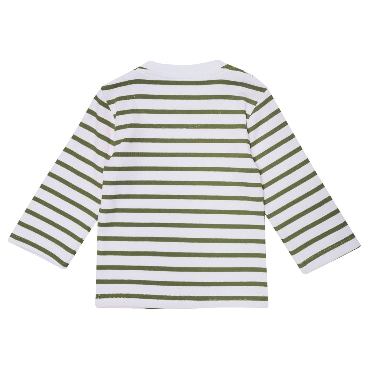 Khaki Breton Stripe Top