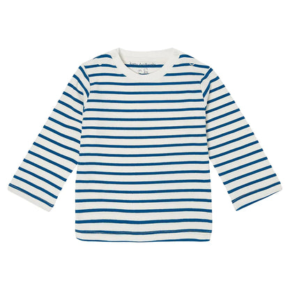 Nordic Blue Breton Stripe Top