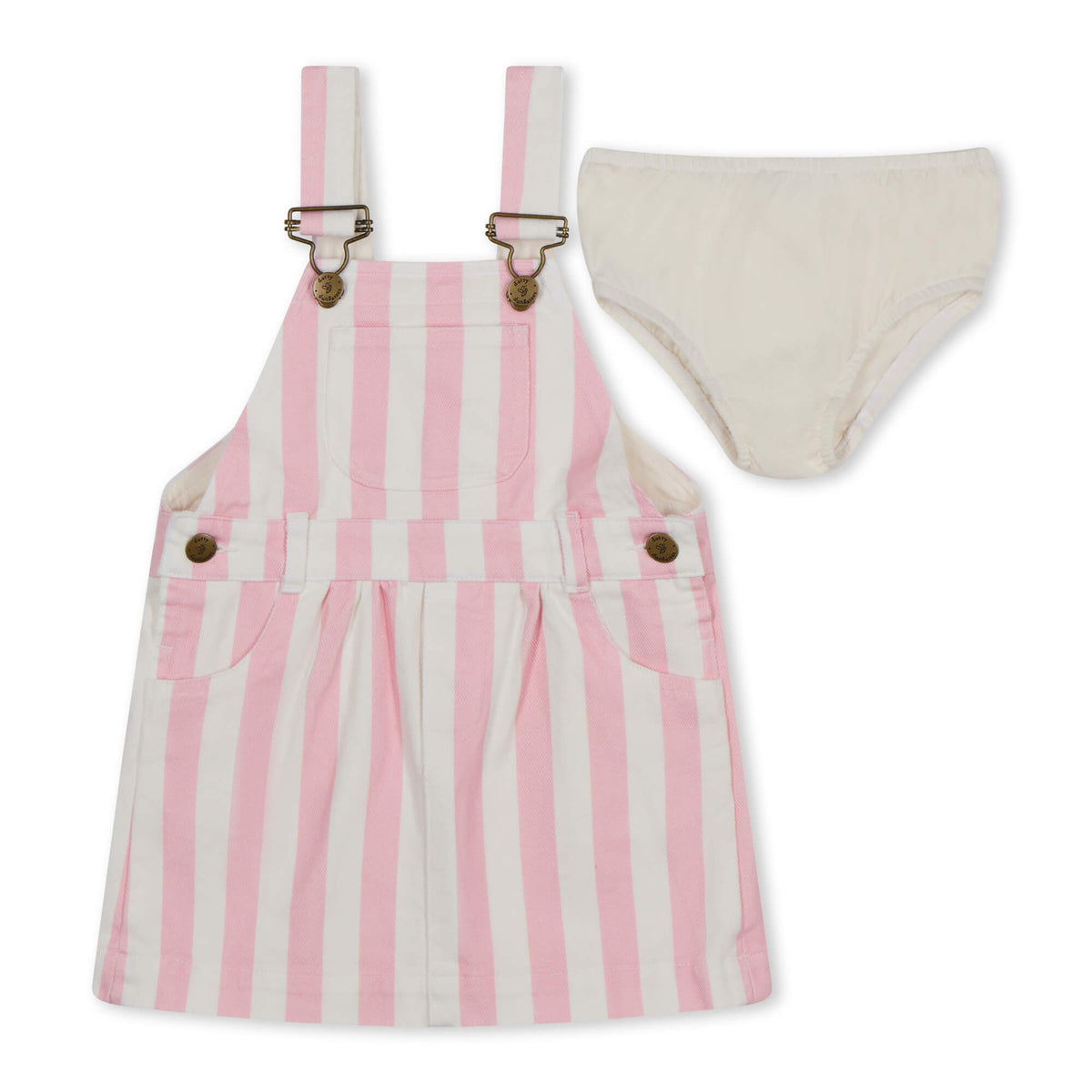Classic Wide Stripe Dress - Pink