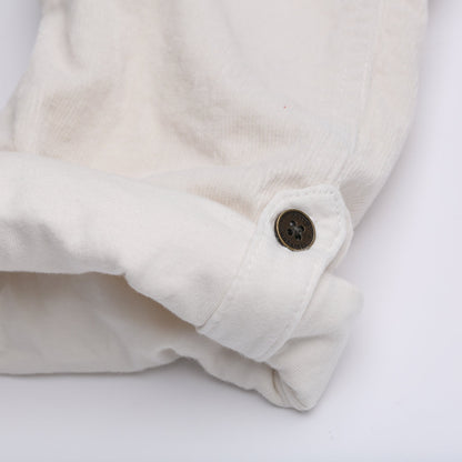 Custard Corduroy Dungarees
