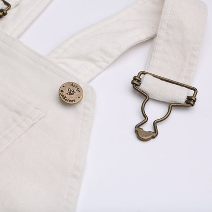 Custard Corduroy Dungarees