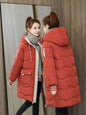 Casual Loose Mid-length Cotton Coat Women's Winter Outerwear Thickened Puffer Jacket Cotton Coat Cotton Clothing